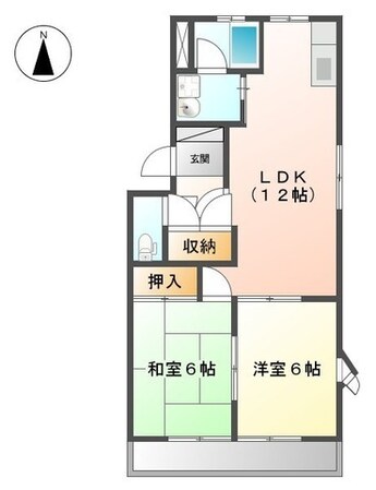 本竜野駅 徒歩10分 2階の物件間取画像